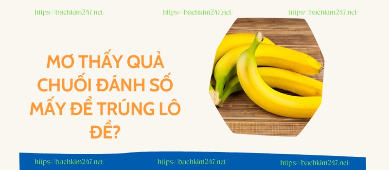 Mơ thấy quả chuối đánh số mấy để trúng lô đề? Mơ thấy quả chuối đánh số mấy để trúng lô đề?