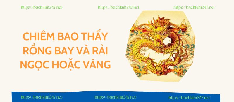 Chiêm bao thấy rồng bay và rải ngọc hoặc vàng