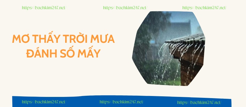 Mơ thấy trời mưa đánh số mấy Mơ thấy trời mưa đánh số mấy